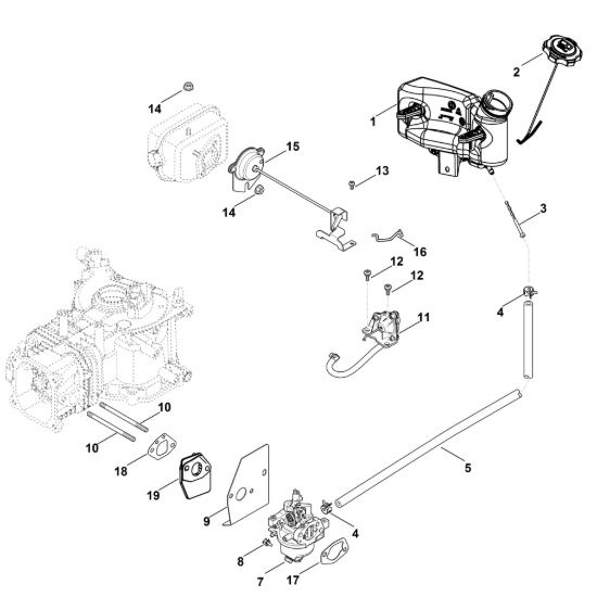 Picture of G - Carburatore, condotto carburante XT-675 (XT675-2019)